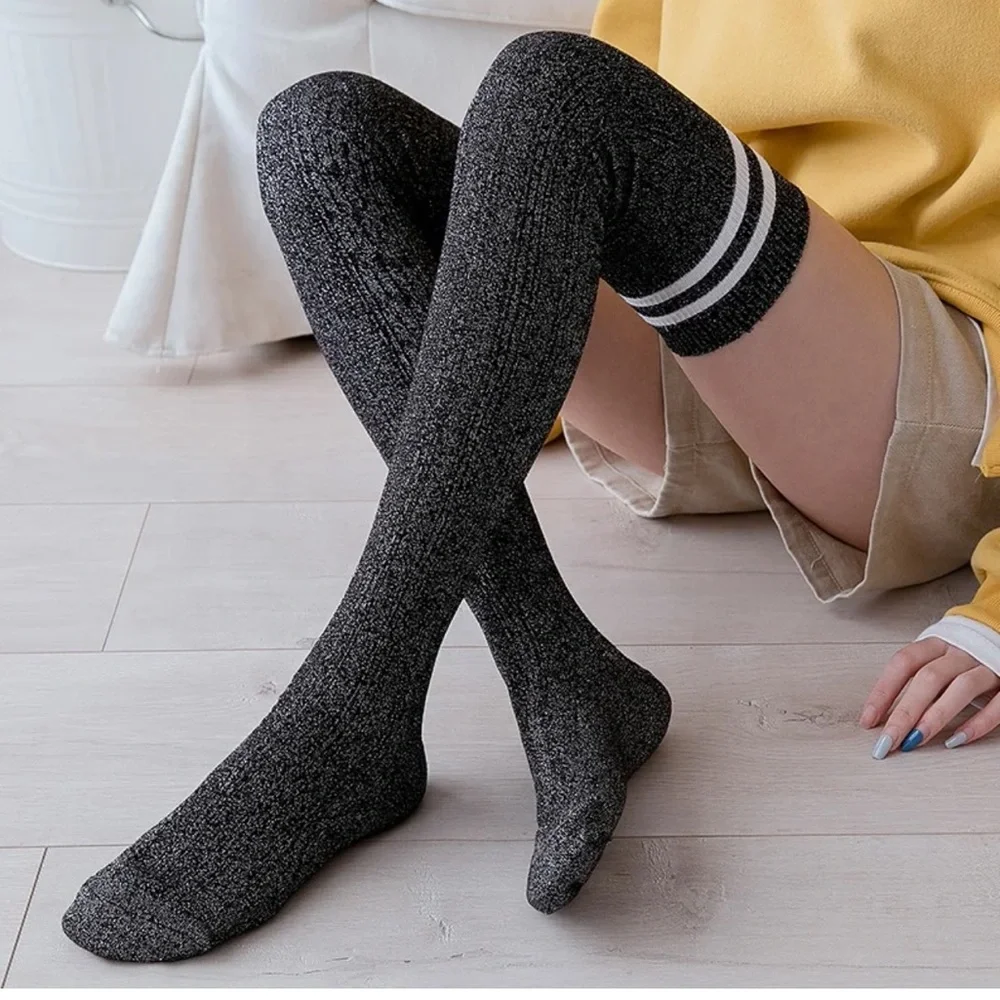 Shiny Glittery Over the Knee Socks